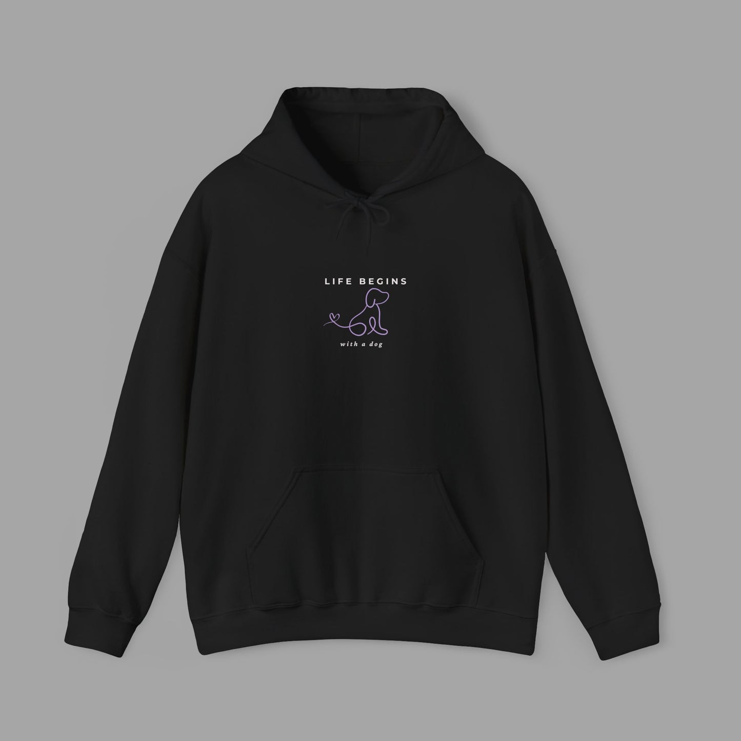 Life Begins With A Dog - Hoodie (4 Colour Options)