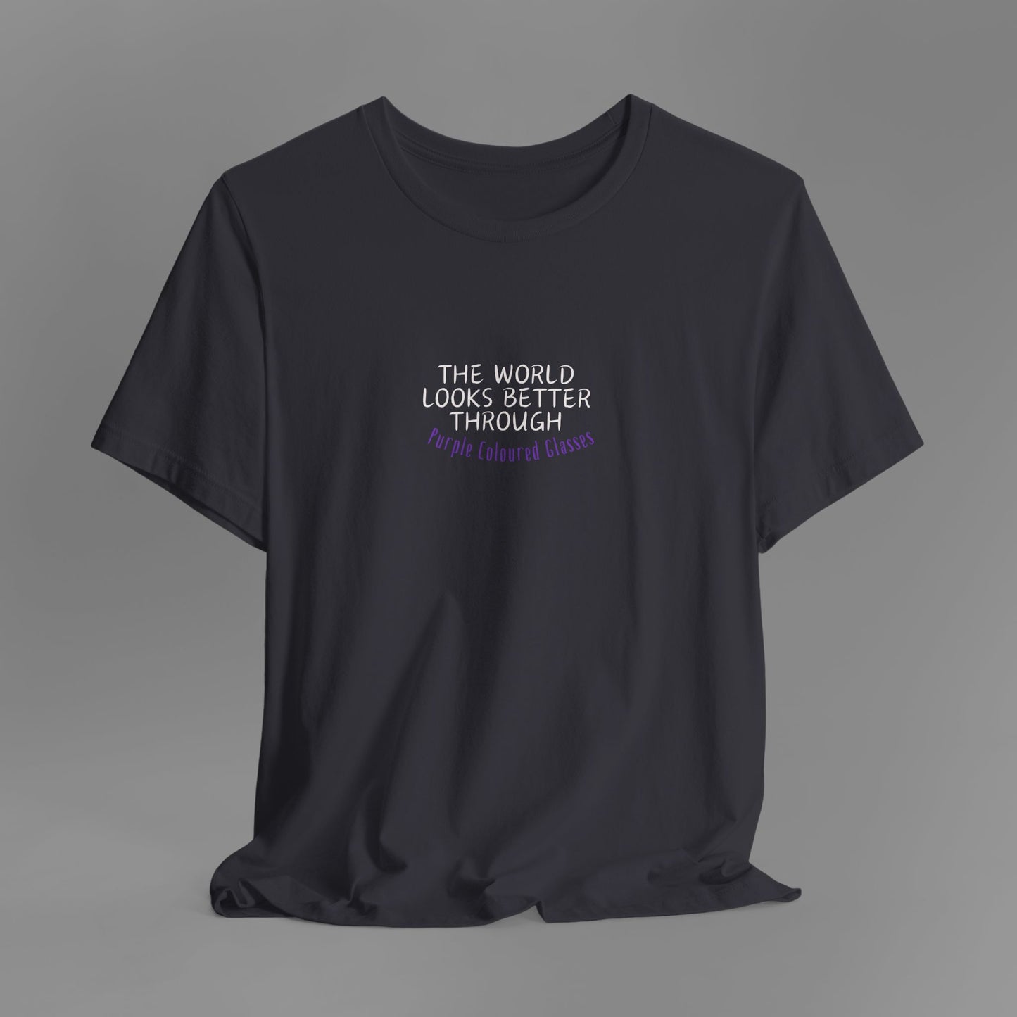 Purple Coloured Glasses - T-Shirt (5 Colour Options)
