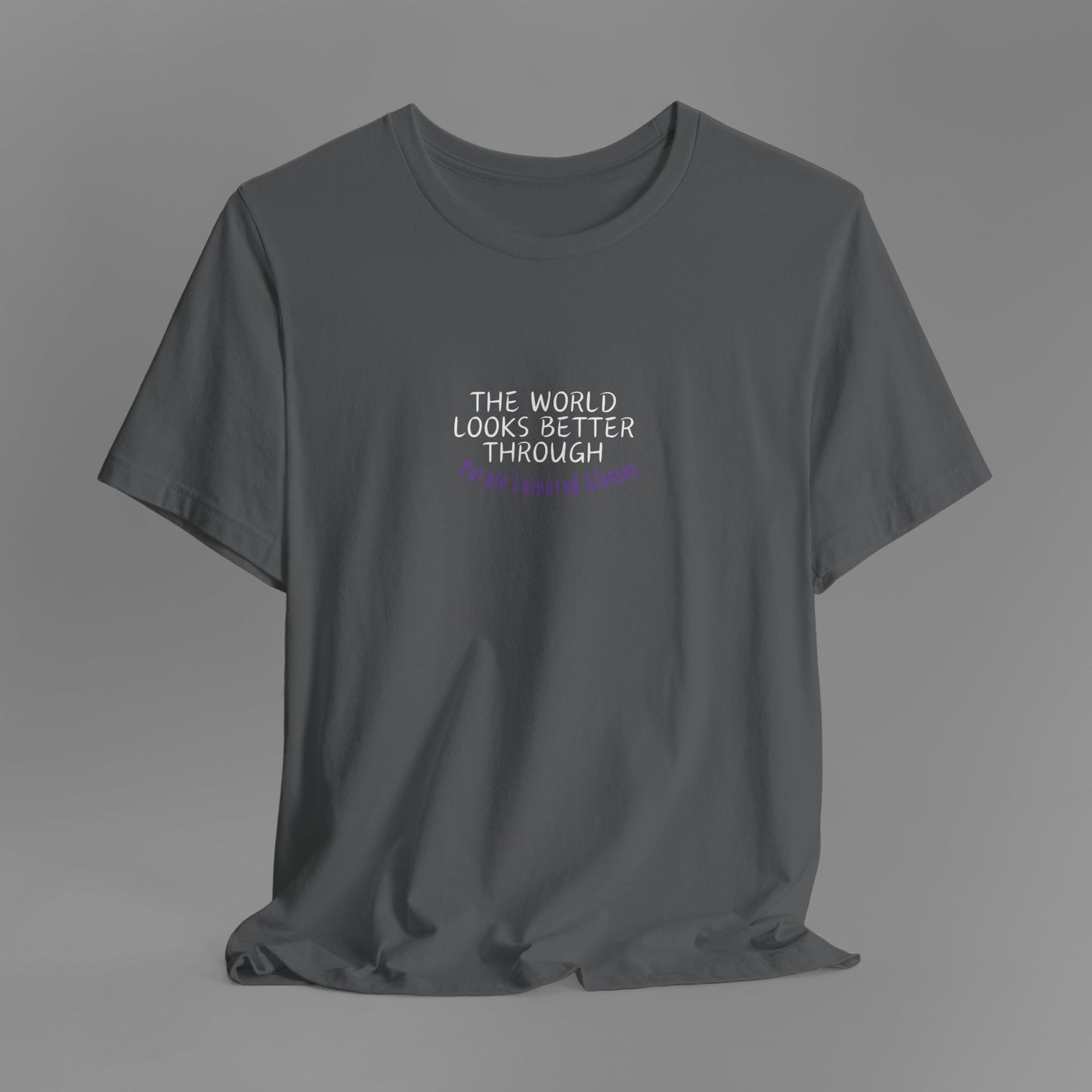Purple Coloured Glasses - T-Shirt (5 Colour Options)