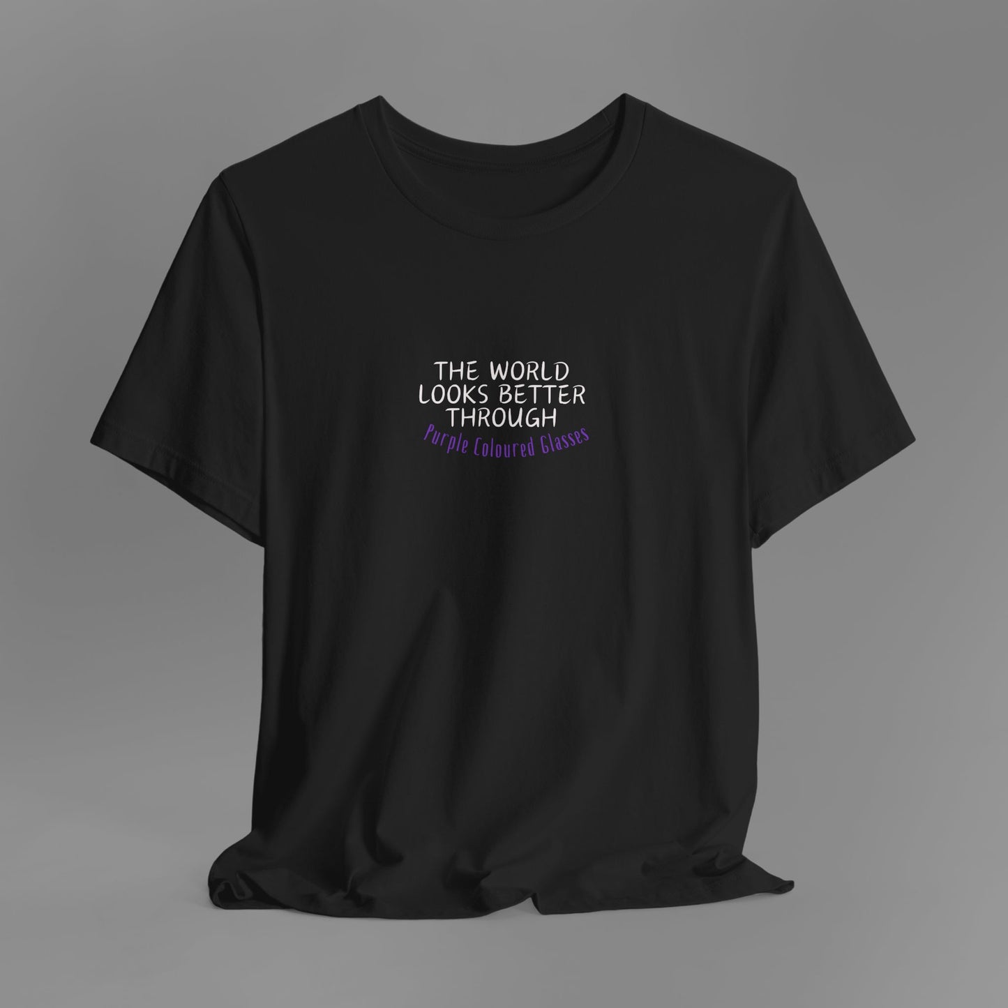 Purple Coloured Glasses - T-Shirt (5 Colour Options)