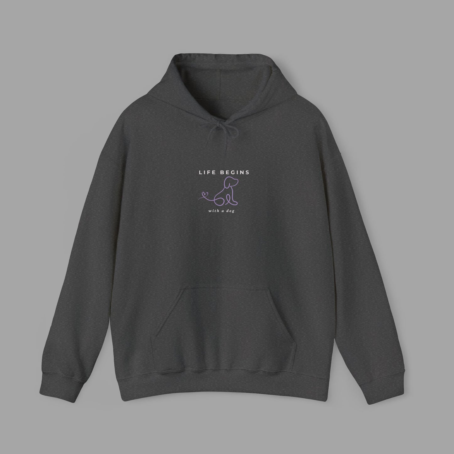Life Begins With A Dog - Hoodie (4 Colour Options)