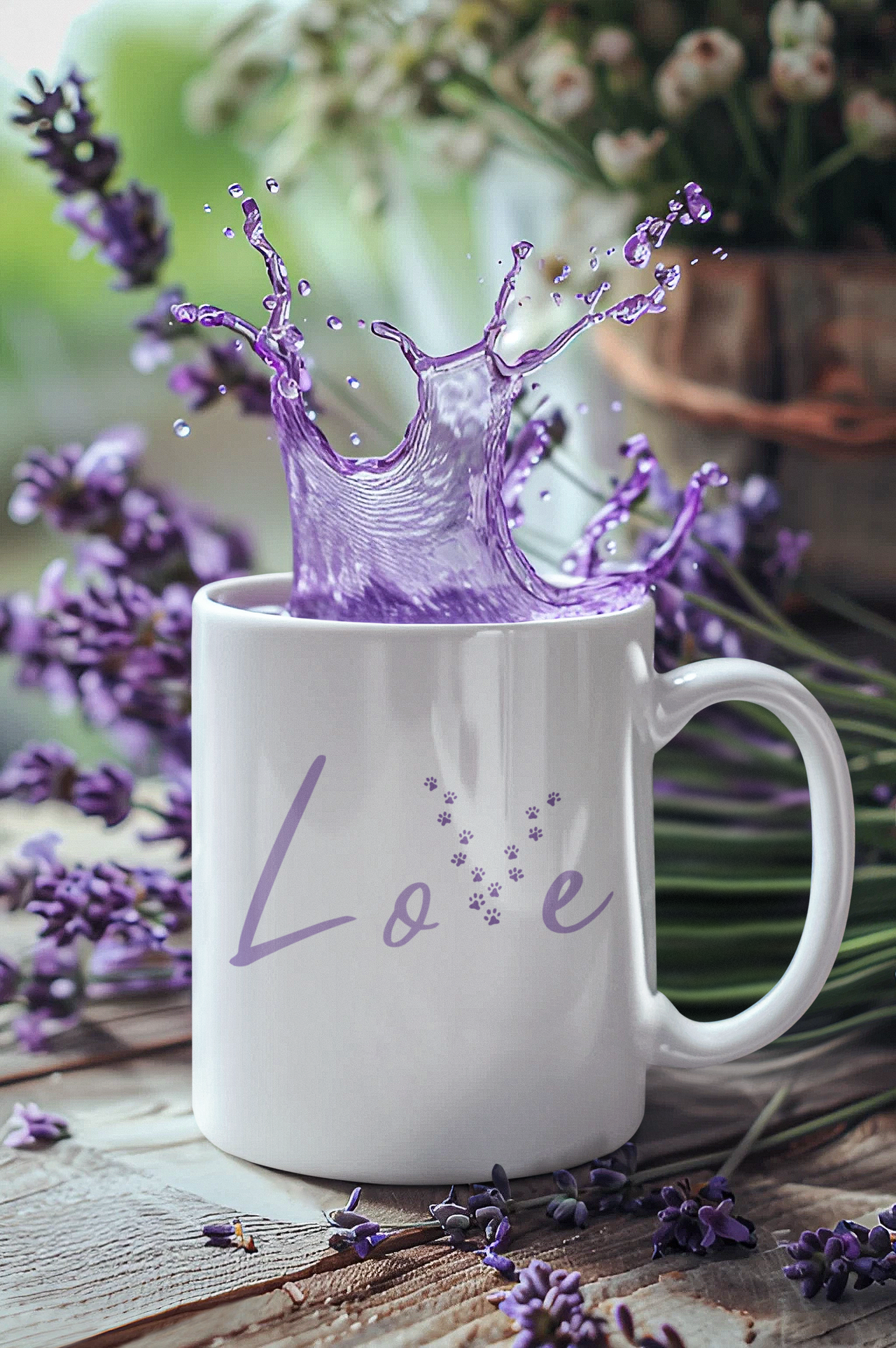 Love  Paw Print - Mug