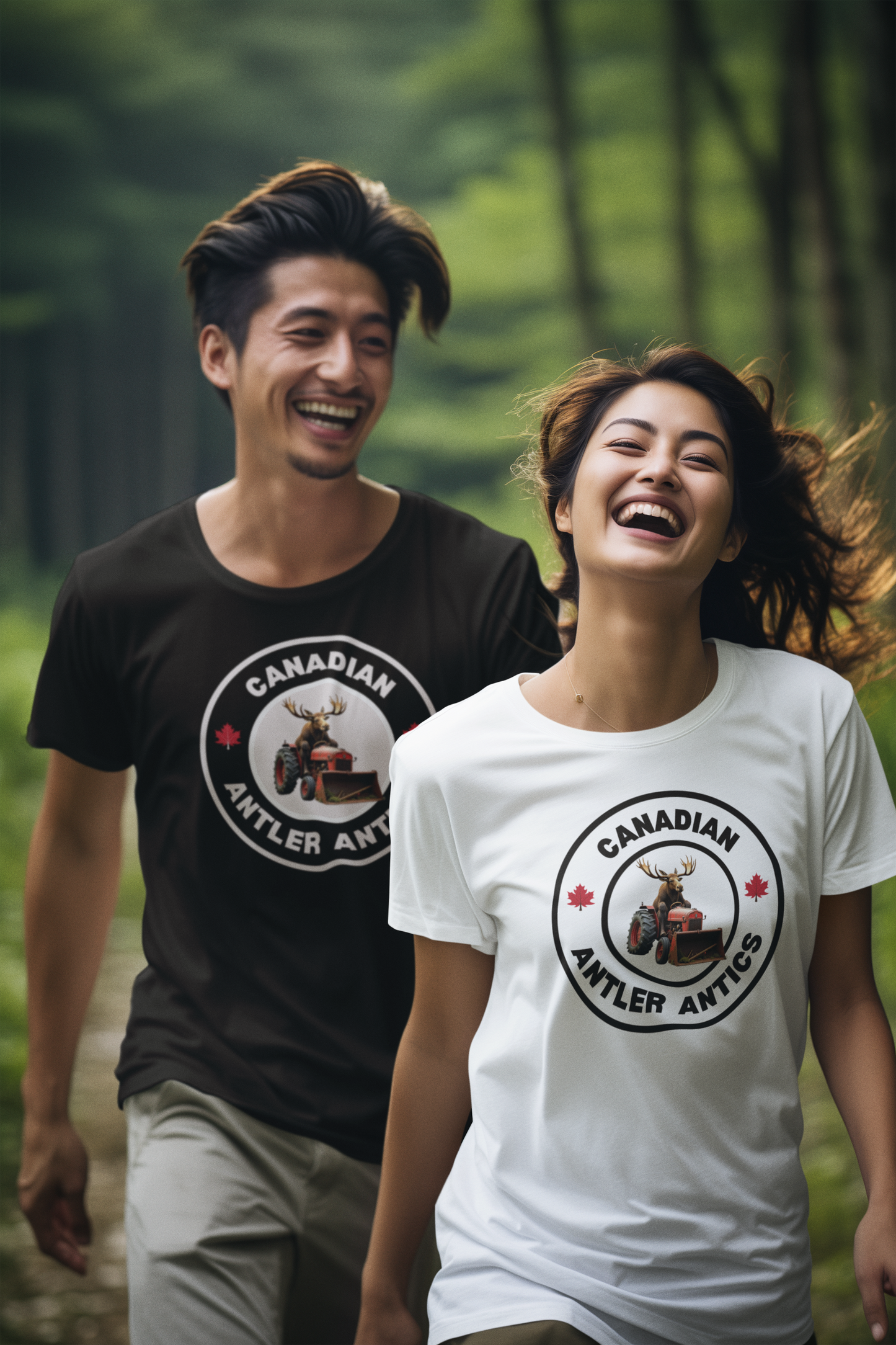 Canadian Antler Antics - T-Shirt (5 Colour Options)